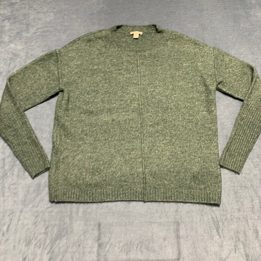 Legendary Outfitters Cozy Sweater Womens XS Olive Green Ribbed Hem Mock Neck
